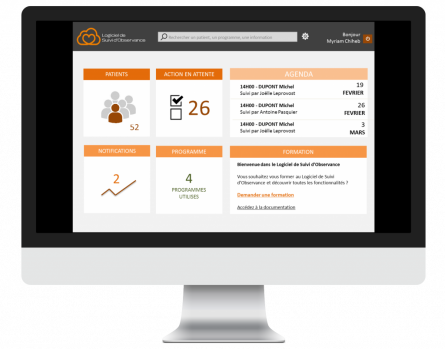 Capture d'écran du Logiciel de Suivi d'Observance