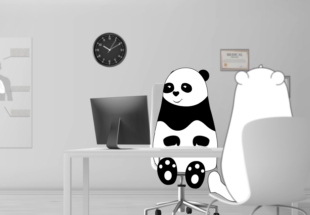 Médecin Panda qui travaille